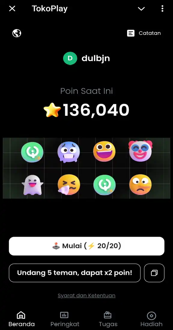 4. Pengenalan Game Bot TokoPlay Tokocrypto Airdrop