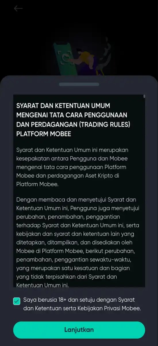Cara Daftar Akun Mobee Crypto