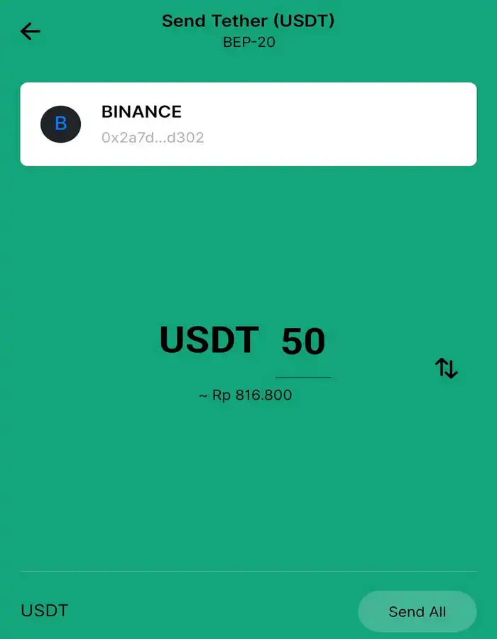 Cara Kirim Crypto dari Pintu ke Binance