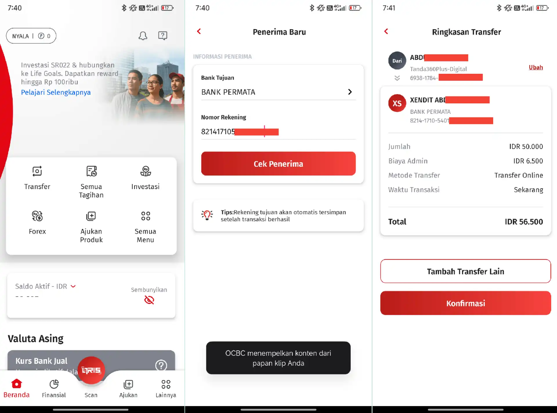 Cara Setoran Tokocrypto Via Bank OCBC