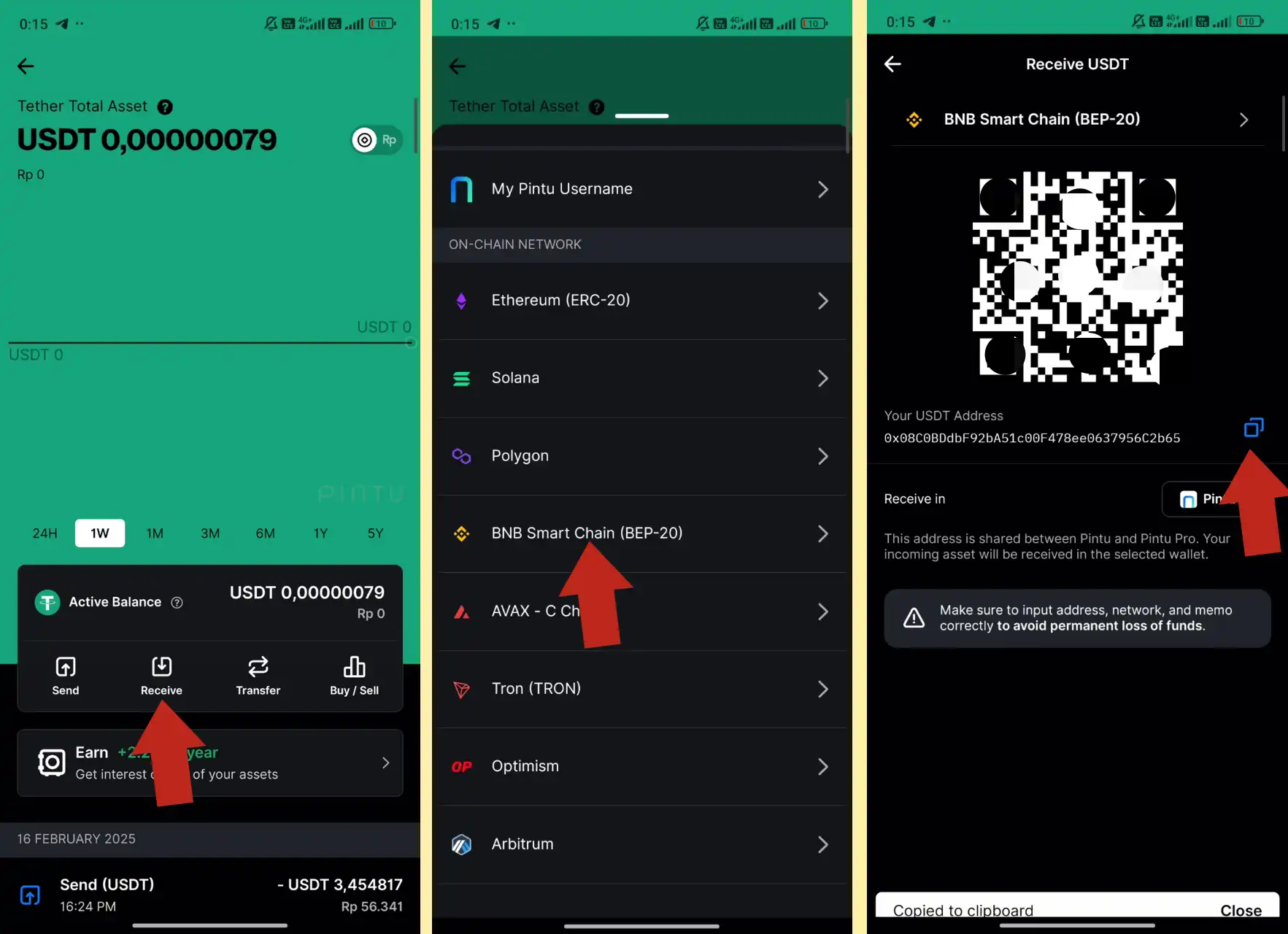 Cara Transfer USDT dari Binance ke Pintu