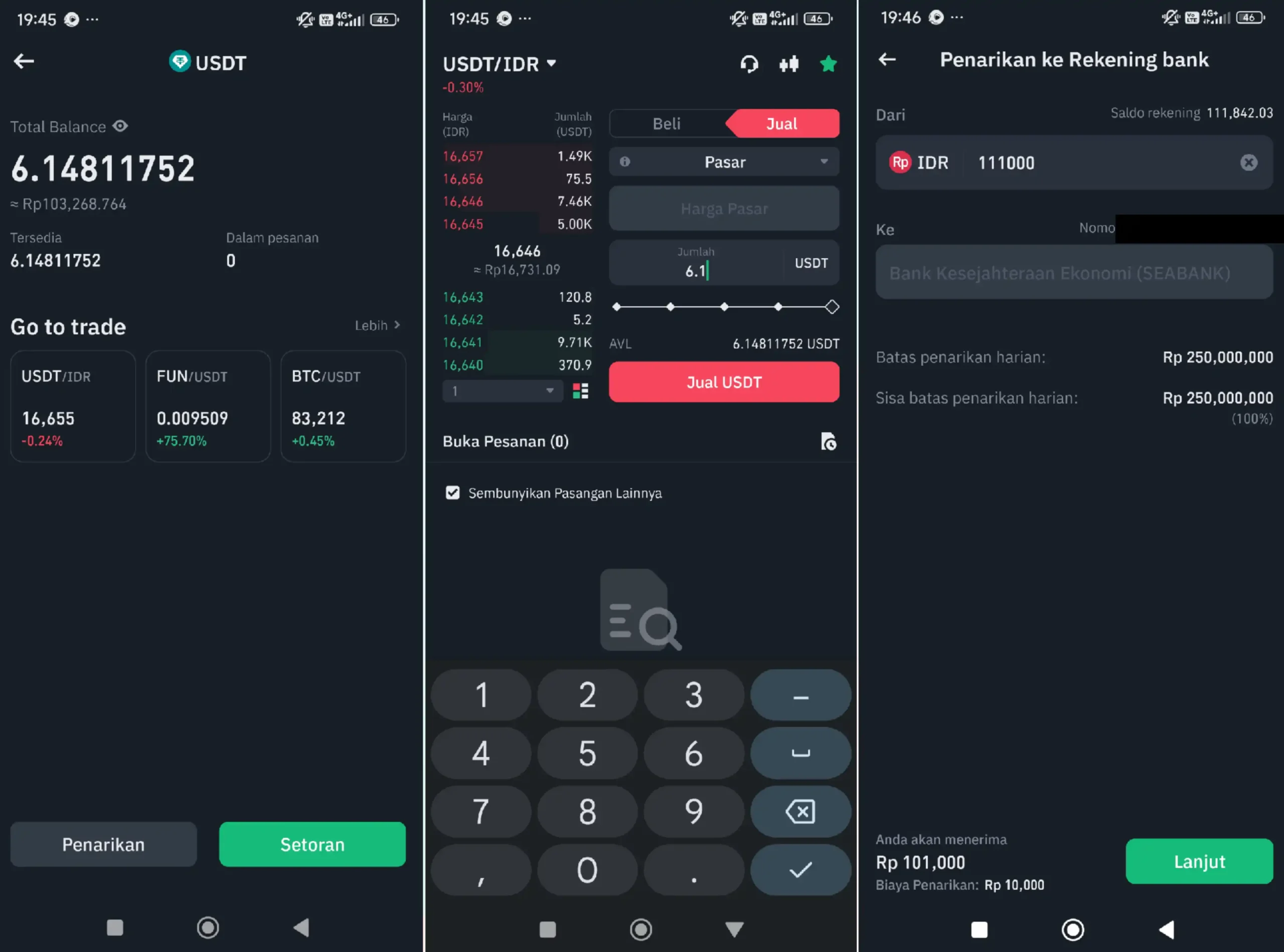 Cara Withdraw MEXC ke Tokocrypto ke Rupiah scaled