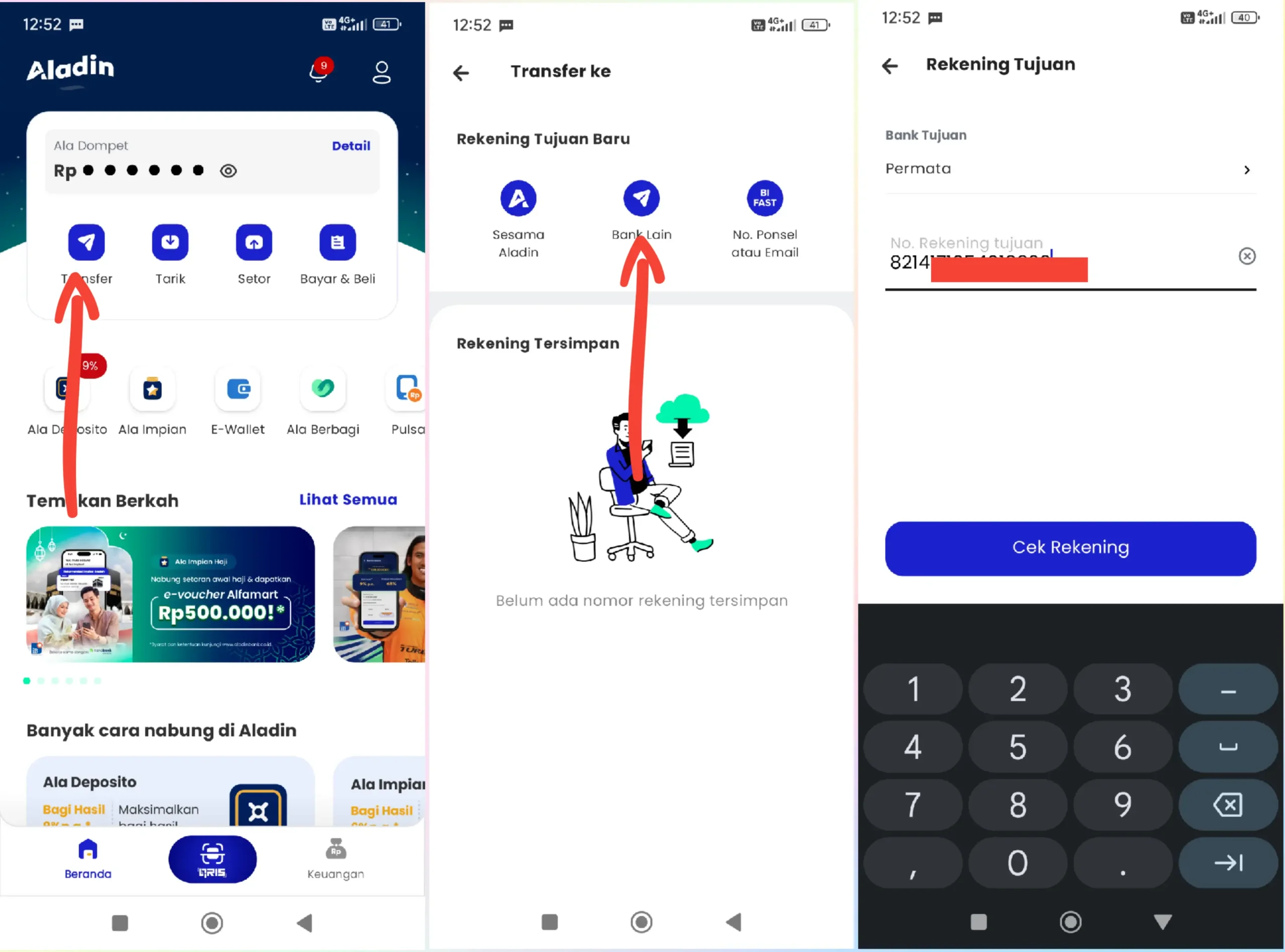 Deposit Tokocrypto via Aladin