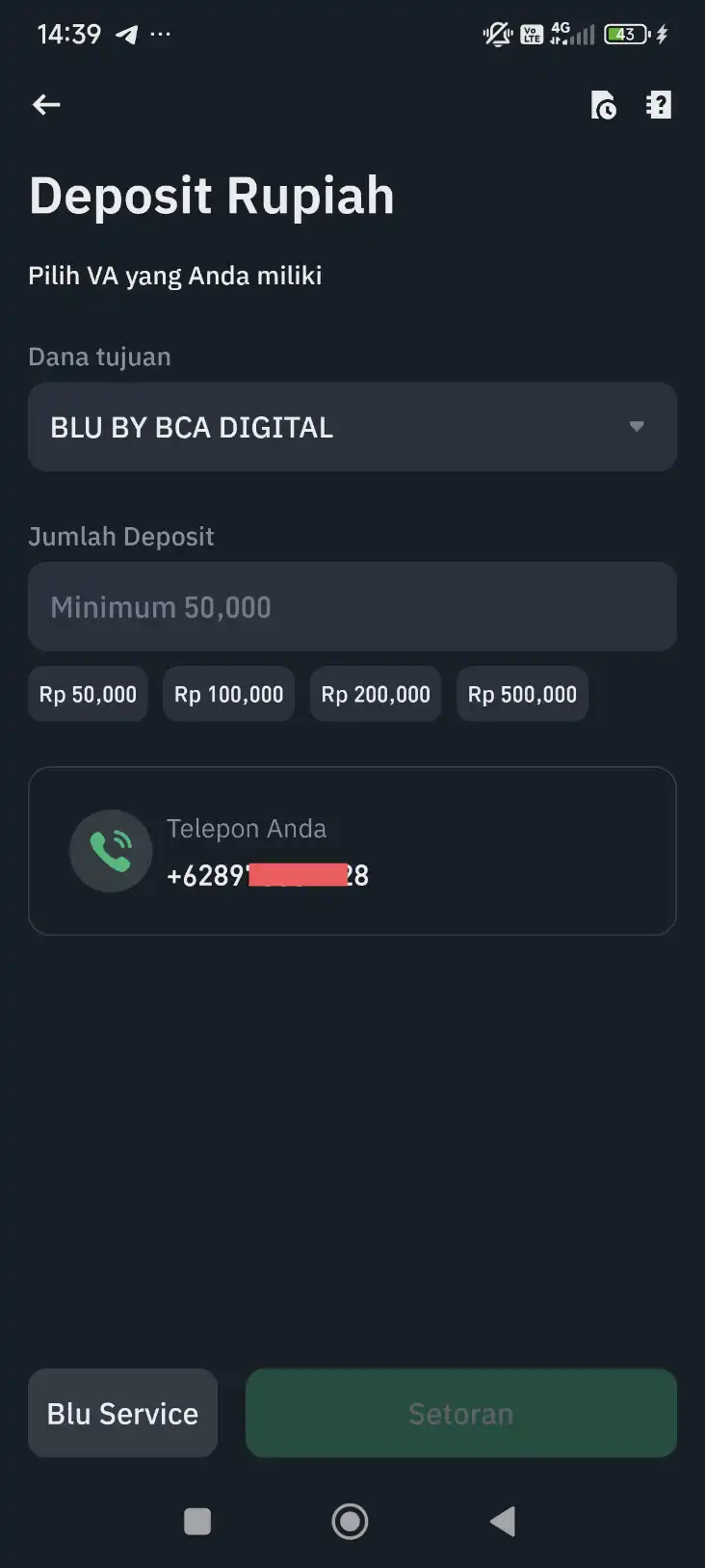 Cara Setoran Tokocrypto via Blu BCA