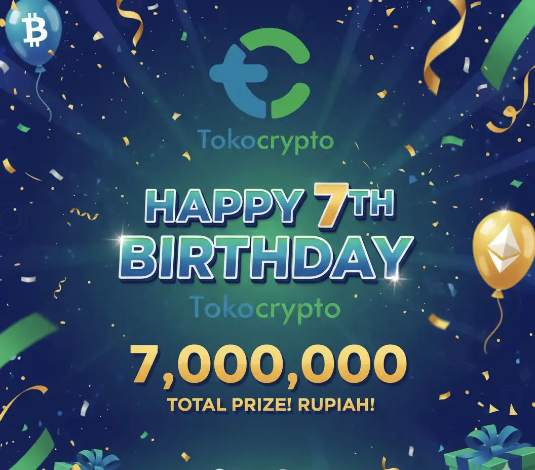 Giveaway Tokocrypto Ulang Tahun ke 7