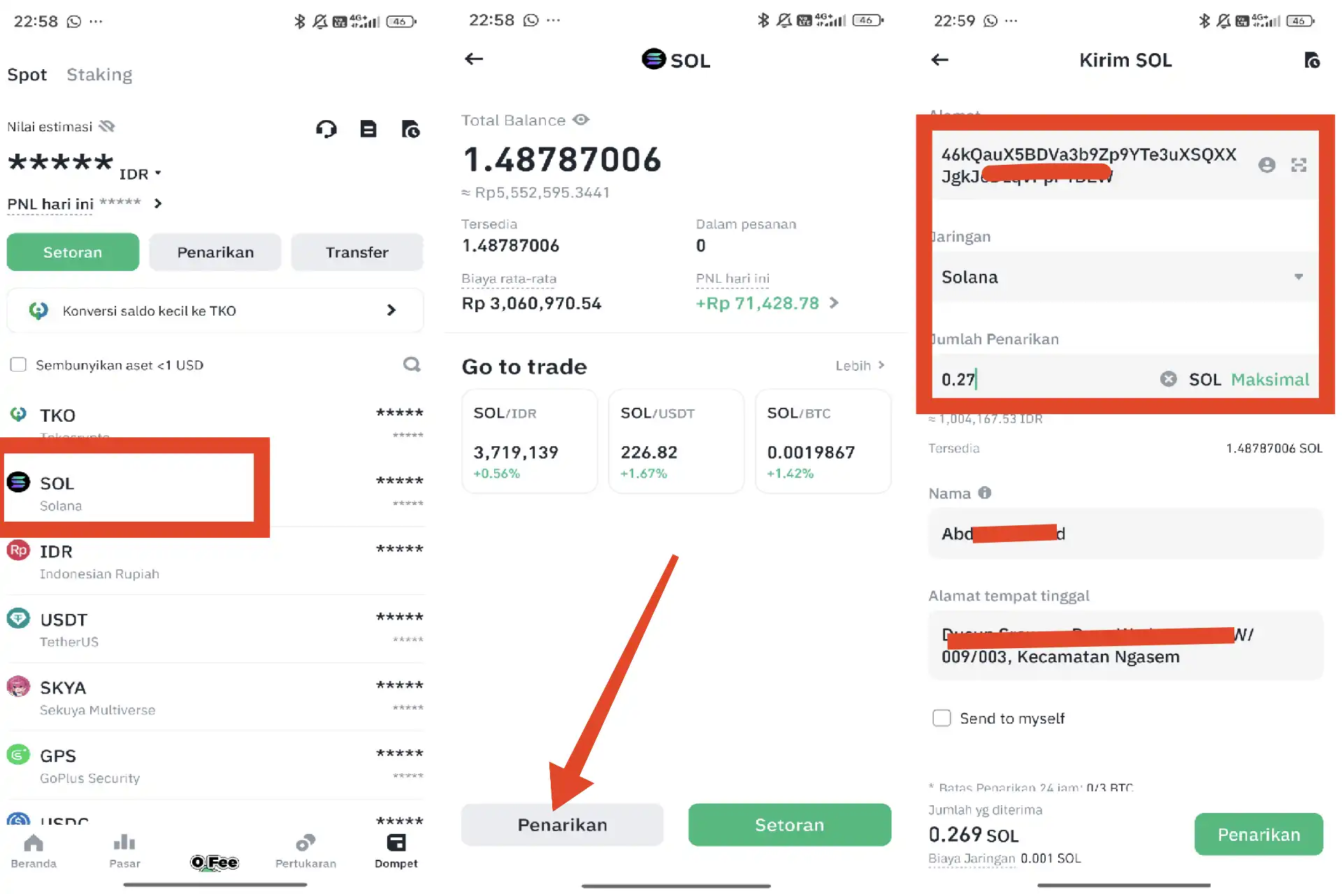Cara Deposit Solana di Phantom Wallet