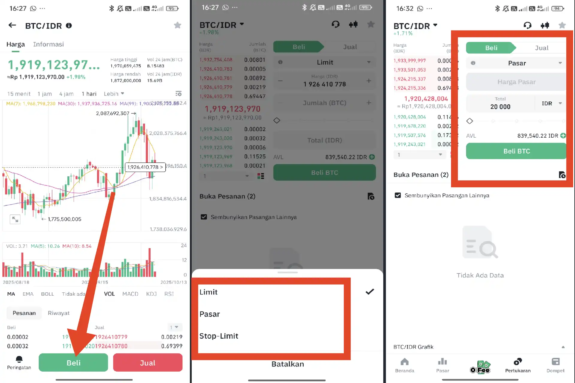Cara Beli Bitcoin (BTC) Langsung dengan Rupiah (IDR) di Tokocrypto