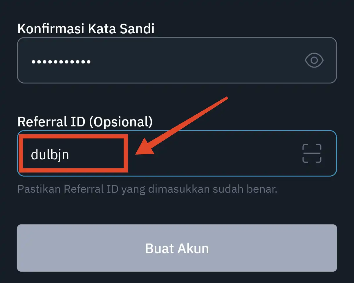 Referral ID Indodax