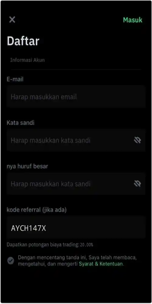 Kode Referral Tokocrypto 
