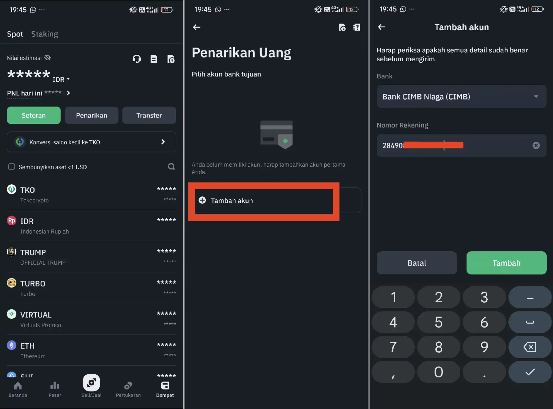 Cara Penarikan Tokocrypto ke Gopay