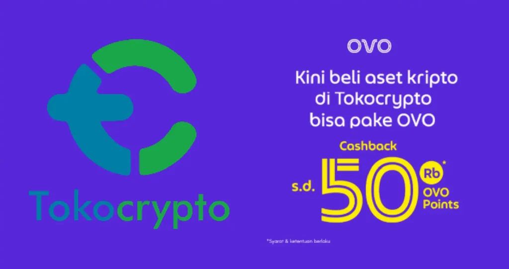 Promo Tokocrypto Cashback OVO Points Hingga Rp50.000