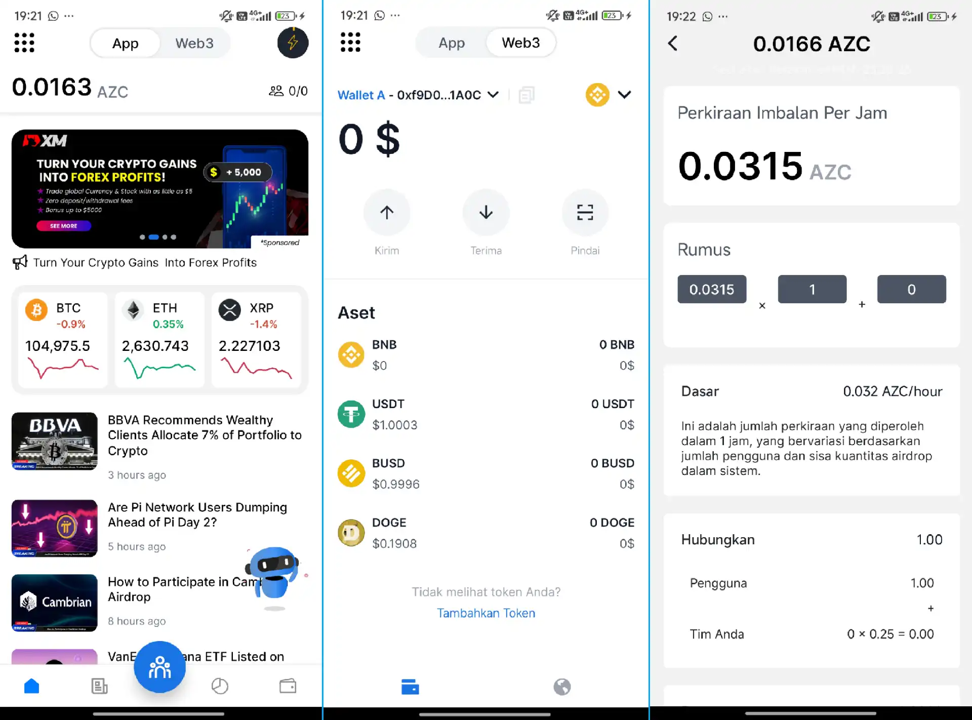 Review AZCoiner Airdrop AZC