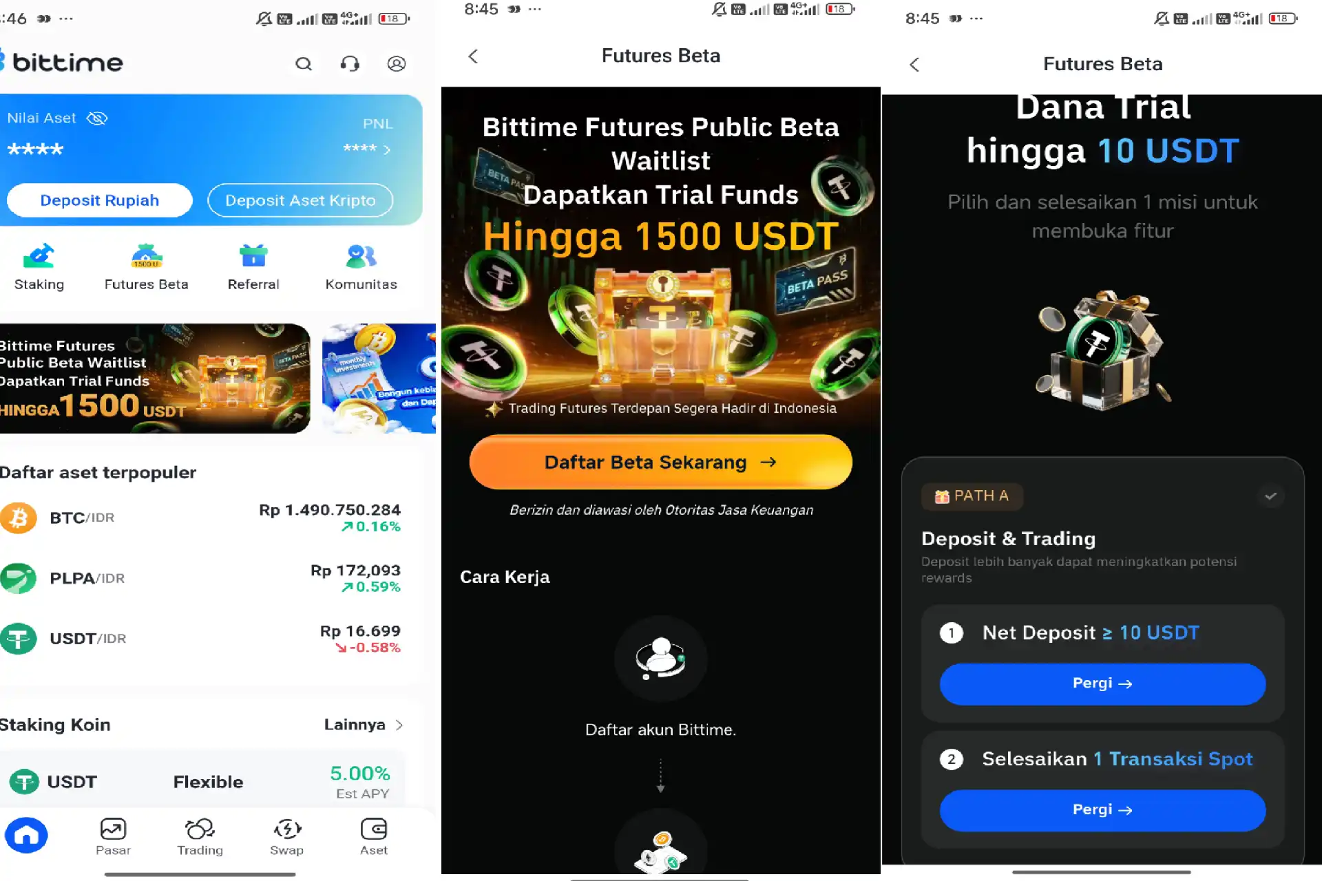 Kesempatan Eksklusif! Jadi Beta Tester Bittime Futures dan Klaim Trial Fund hingga 1.500 USDT