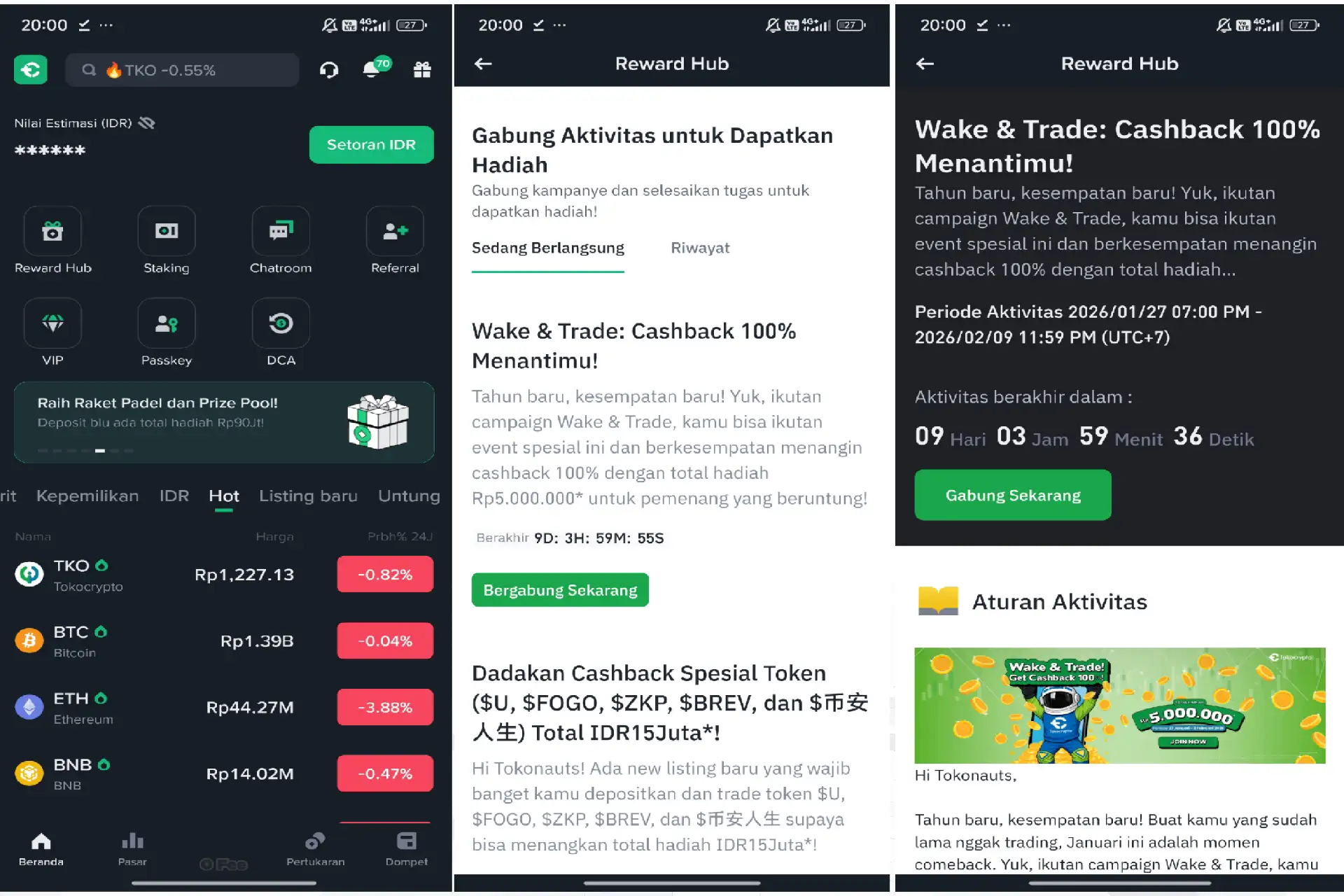 Wake & Trade Tokocrypto
