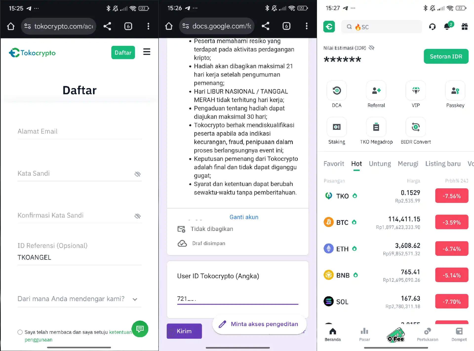 Event Tokocrypto Pengguna Baru 