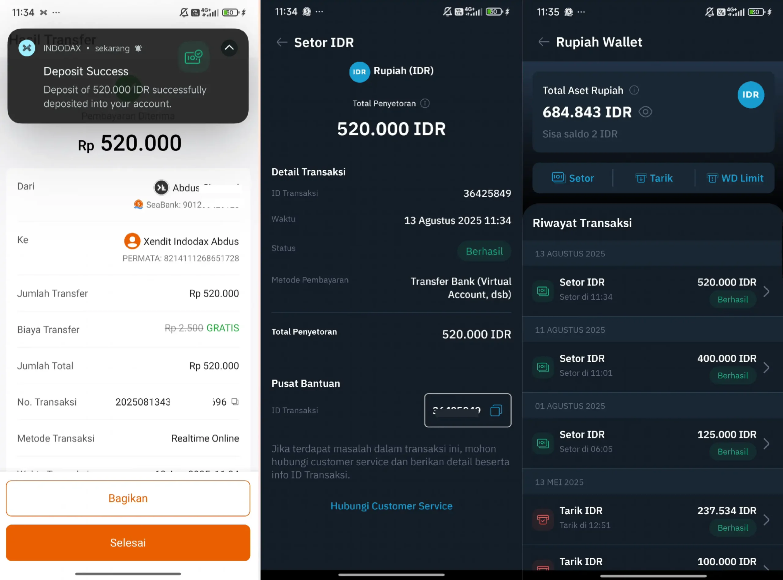 Cara Deposit Indodax dengan SeaBank