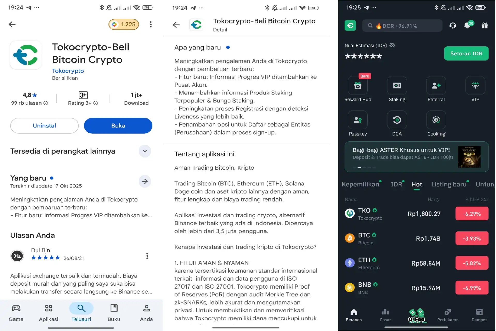 Fitur Terbaru Tokocrypto Versi 2.25