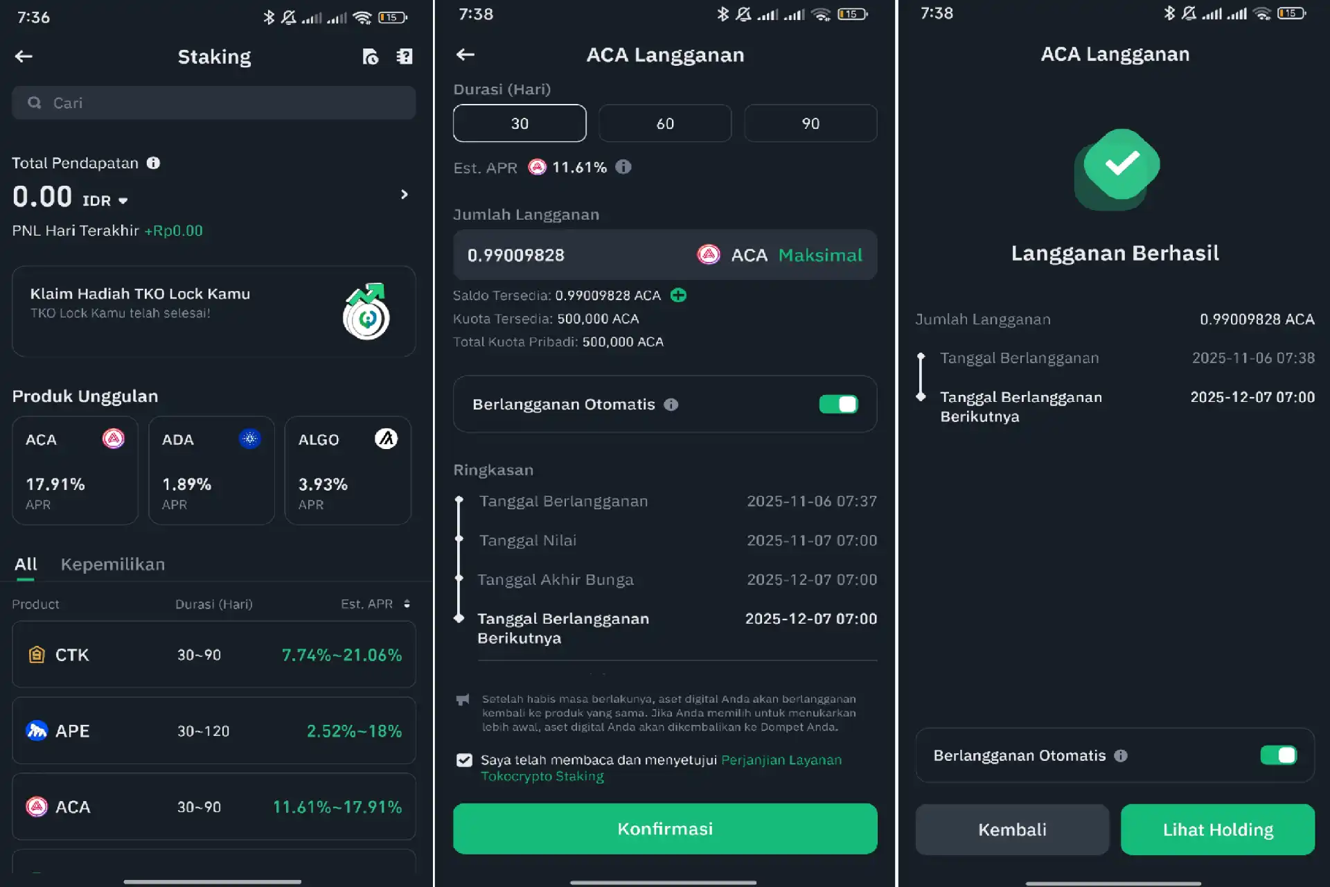 Tampilan Baru Staking Tokocrypto: Lebih Mudah & Cuan Maksimal dengan Fitur Terbaru!