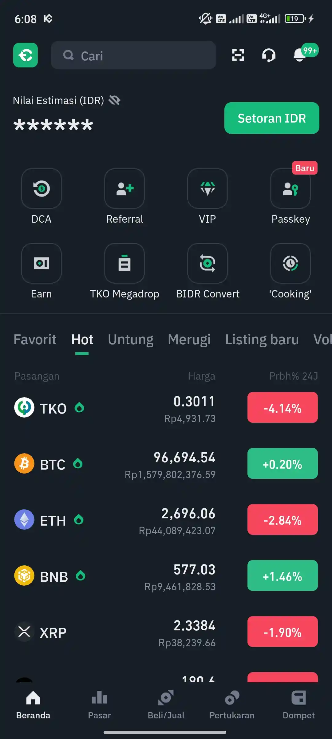Deposit Tokocrypto Dengan BNI