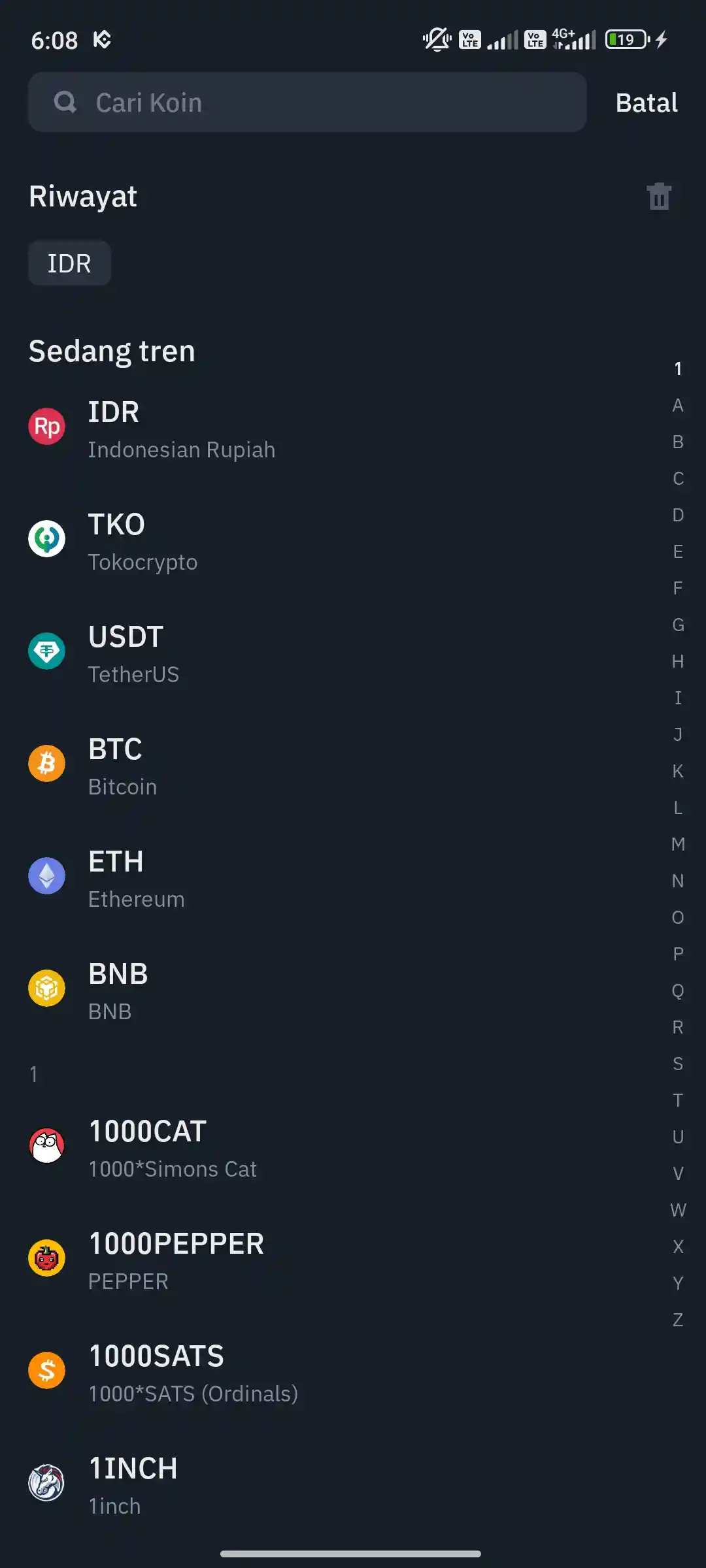 Cara Setoran Rupiah di TokoCrypto