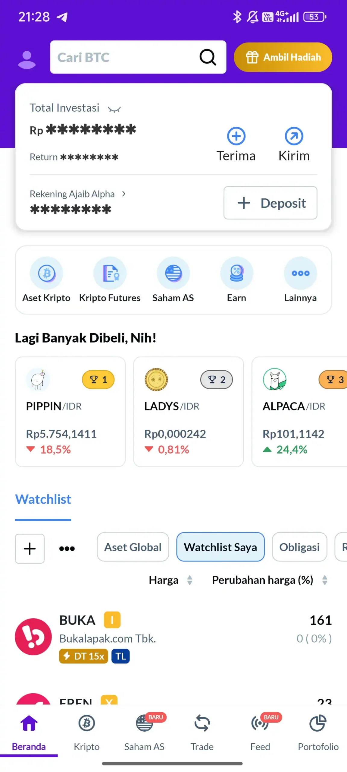 Ajaib Alpha Aplikasi Trading Crypto Indonesia