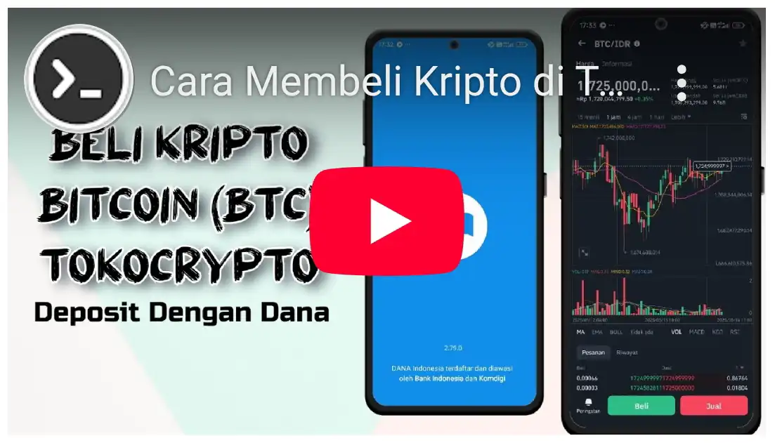 Tutorial beli Kripto dengan Dana di Tokocrypto