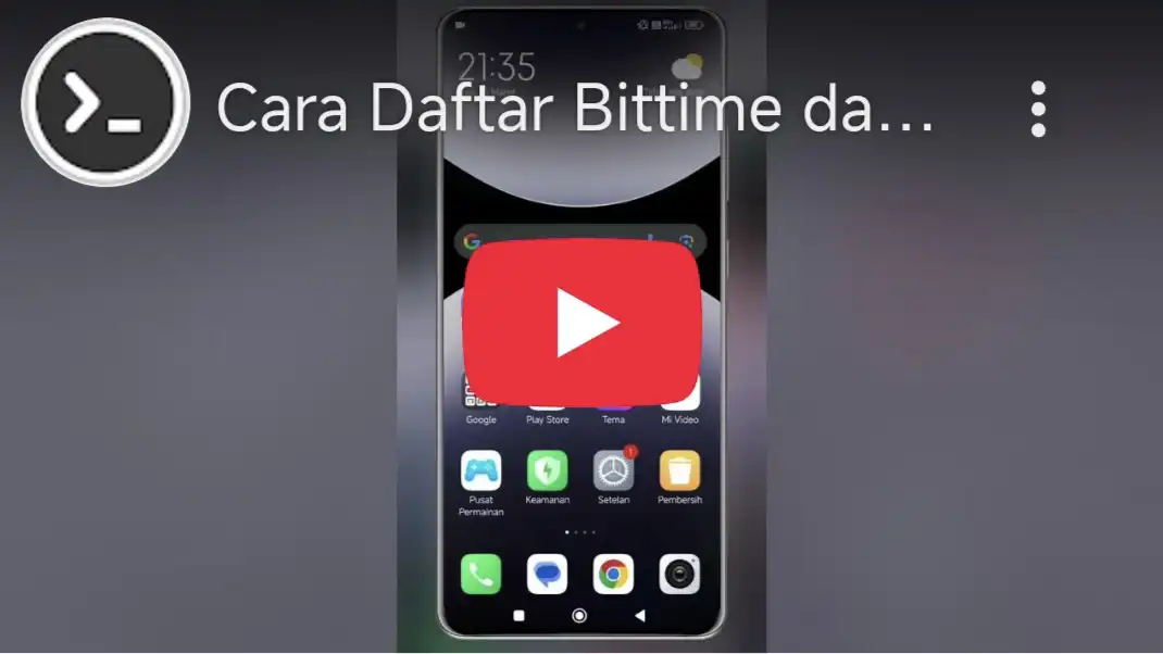 Video Tutorial Daftar Bittime dan Verifikasi Identitas